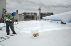 台塑麦寮六轻工区钢构屋顶防水处理工程