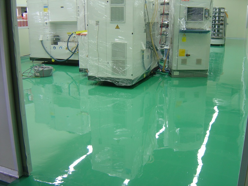 泰博科技南崁二廠1樓EPOXY地坪工程