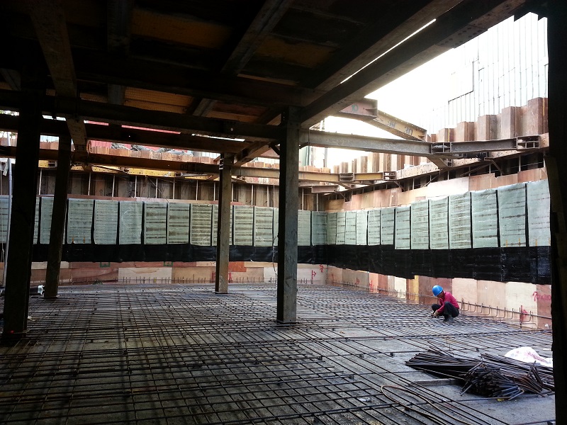 八里CKS地下室瀝青毯預鋪式防水工程